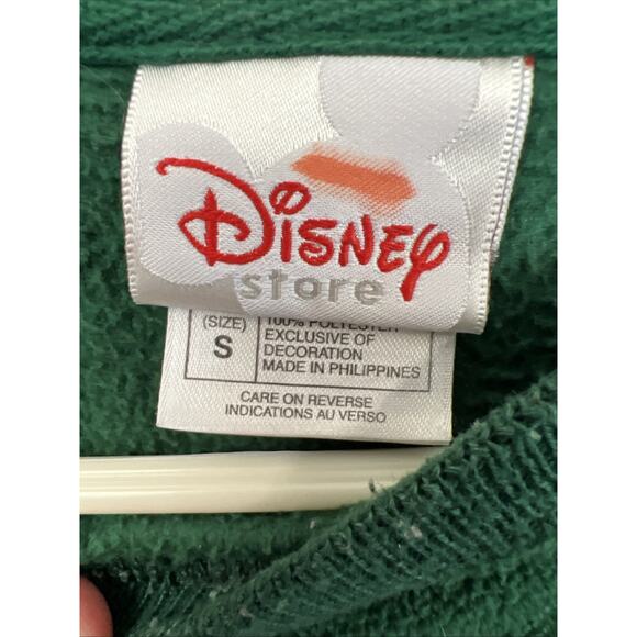 Vintage Disney Sweater Unisex Size S Green Grumpy Embroidered Crewneck Pullover - Picture 3 of 4